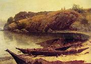 Albert Bierstadt Canoes China oil painting reproduction